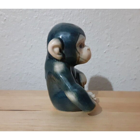 RARE VTG GOEBEL SITTING BABY CHIMPANZEE MONKEY FIGURINE # 541 GERMANY - Picture 6 of 12